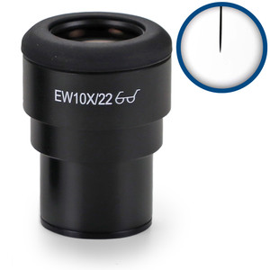 Euromex Okular för mätning IS.6210-P, WF 10x/22, pointer, Ø 30 mm (iScope)
