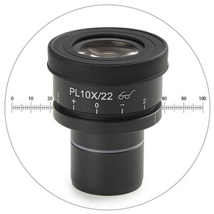 Euromex Okular för mätning AE.3223, HWF 10 eyepiece micrometer reticule (Oxion)