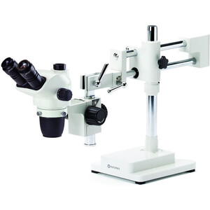 Euromex Zoom-stereomikroskop NZ.1703-B, NexiusZoom EVO, 6,5x till 55x, dubbelarmat bomstativ, utan belysning, trino