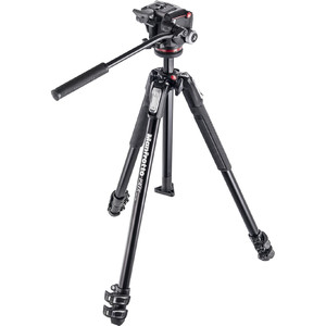 Manfrotto Aluminium-trebensstativ MK190X3-2W med 2-vägs panoreringshuvud