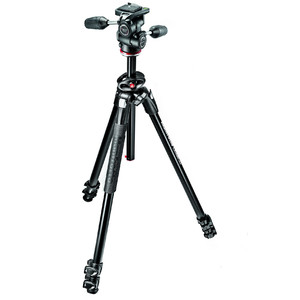 Manfrotto Aluminium-trebensstativ MK290DUA3-3W med 3-vägs panoreringshuvud