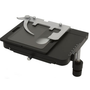 Optika Metallurgiskt korsbord M-1148, med glasinsats