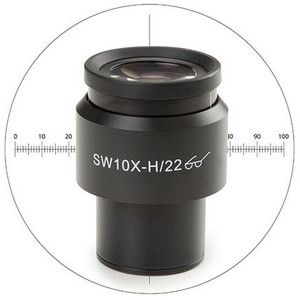Euromex Okular för mätning 10x/22 mm, mikrometer, hårkors, Ø 30 mm, DX.6210-CM (Delphi-X)