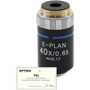 Optika Objektiv 40x/0.65, infinity, N-plan, POL, ( B-383POL), M-147P