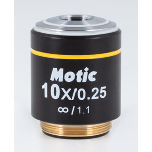Motic Objektiv PL, CCIS, plan, achro, 10x/0,25, b.d.16,8mm