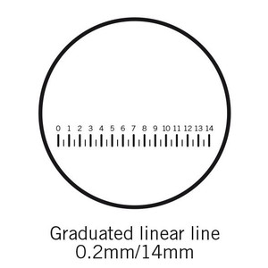 Motic Kikarsikte (14 mm i 70 delar), (Ø25 mm)