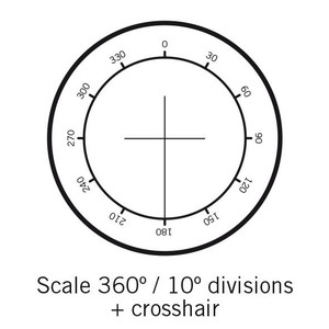 Motic Kikarsikte 360°, gradering 30° och hårkors, (Ø25mm)