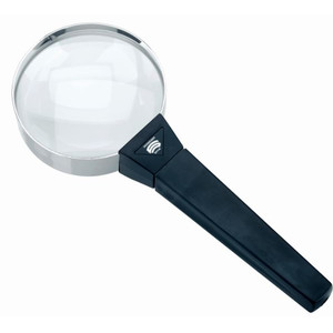 Schweizer Lupp Basic-Line FORTE handhållet förstoringsglas, 10D/3,5x/Ø75mm, bikonvex