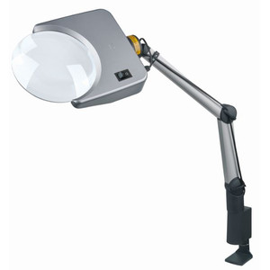 Schweizer Lupp Förstoringslampa Tech-Line LED Bifo 6500K, 1,75x/4X Ø202/40mm, bifokal, plankonvex