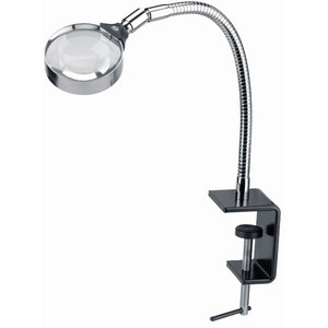 Schweizer Lupp Arbetsstativ förstoringsglas bordsklämma, 3x/Ø75mm, bikonvex