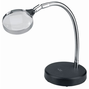 Schweizer Lupp Förstoringsglas för arbetsbänk Bordsunderrede, 2,5x/Ø90 mm, bikonvex
