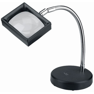 Schweizer Lupp Arbetsstativ förstoringsglas Syntetmaterial, 3x/100x75mm, asfärisk