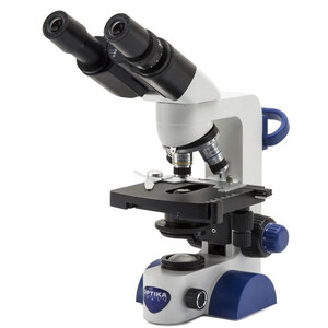 Optika Mikroskop B-66, bino, 40-400x, LED, uppladdningsbart batteri, cross-stage