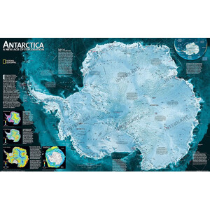 National Geographic Kontinentkarta Antarktis (79 x 51 cm)