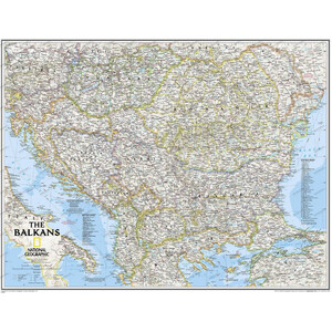 National Geographic Regionkarta Regional karta Balkan