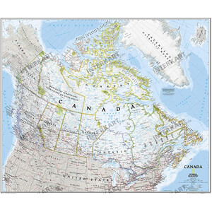 National Geographic Karta Kanada 96 x 81 cm
