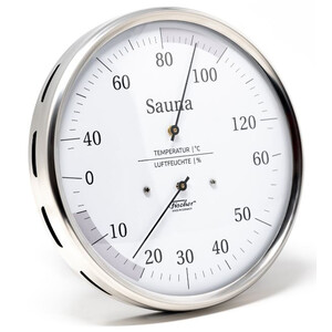 Fischer Väderstation Termohygrometer för bastu 130 mm