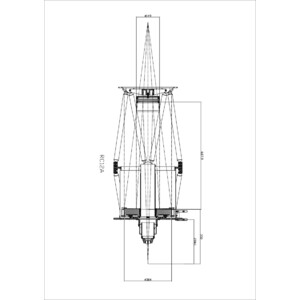 Omegon Primärspegel 12'' F/8 Ritchey-Chrétien-spegel