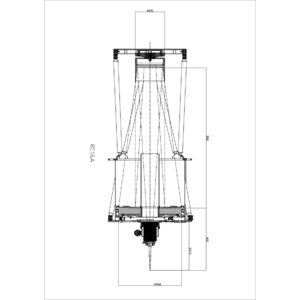 Omegon Primärspegel 16'' F/8 Ritchey-Chrétien-spegel
