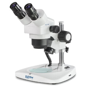 Kern Zoom-stereomikroskop OZL 445, Greenough, pelare, bino, 0,75-3,6x,10x/21, 0,35W LED