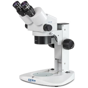 Kern Zoom-stereomikroskop Stereo-zoom-mikroskop OZL 456, bino, ringljus, 10x23, 0,21W LED, 0,75-5,0x