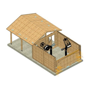 Dome Parts GmbH Observatorium med rullande tak GreenLine Mega