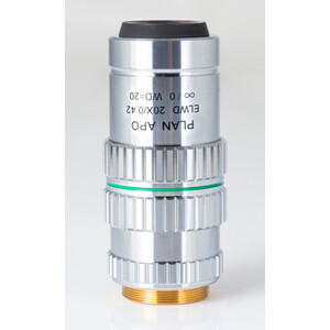 Motic Plant apokromatiskt objektiv PA ELWD 20X/0.420 (bd 20mm) Parfokalitetskorrigering