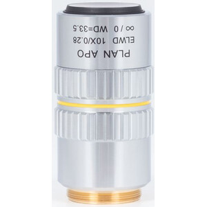 Motic Plant apokromatiskt objektiv PA ELWD 10X/0,280 (bd 33,5mm) Parfokalitetskorrigering