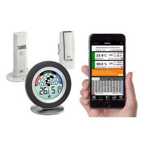 TFA Väderstation Set för övervakning av inomhusklimat med ventilationsrekommendation WEATHERHUB COSY RADAR