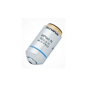 Evident Olympus Objektiv MPLN50X-1-7, M Plan, Achro, Transmitterat ljus, 10x/0,75 bd 0,38mm
