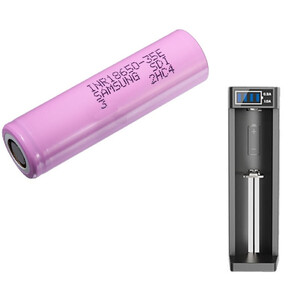 Sytong USB-laddare + 18650 Samsung-batteri 3450mAh