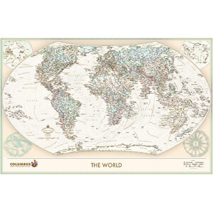 Columbus Världskarta The World Executive (100x65)