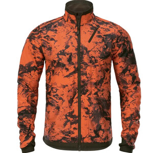 Härkila Wildboar Pro Vändbar fleecejacka, Willow green/AXIS MSP Wildboar orange, storlek XXL