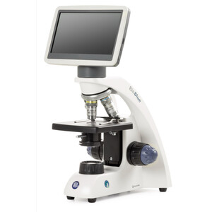 Euromex Mikroskop BioBlue, BB.4200-LCD, 7 tums LCD-skärm, SMP Objektiv 4/10/S40x, DIN, 40x - 400x, 10x/18, LED, 1W, Objektbord