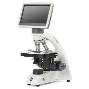 Euromex Mikroskop BioBlue, BB.4220-LCD, 7 tums LCD-skärm, SMP 4/10/S40x objektiv, DIN, 40x - 400x, 10x/18, LED, 1W, korssteg