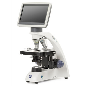Euromex Mikroskop BioBlue, BB.4220-LCD, 7 tums LCD-skärm, SMP Objektiv 4/10/S40x, DIN, 40x - 400x, 10x/18, LED, 1W, Korsbord