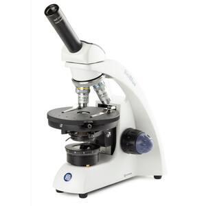 Euromex Mikroskop BioBlue, BB.4240-P-DLED, mono, pol, DIN, semiplan, 40x–600x, 10x/18, LED, 1 W, batteri