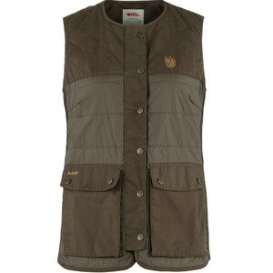 Fjällräven Forest Wool vadderad väst W, 633 Dark Olive, XS