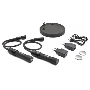Optika Par belysningsarmar CL-33 med magnetisk fästplatta, USB