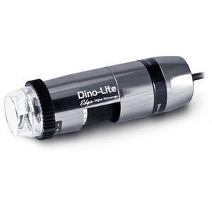 Dino-Lite Handmikroskop 5MP, 10-140x, LWD, aluminium, polarisator, FLC/AMR