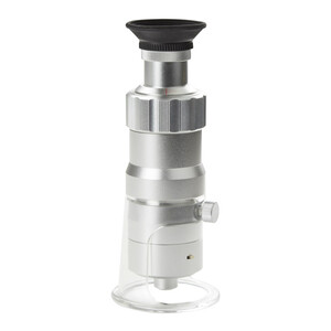 Euromex mätmikroskop med lupp, 60x, LED, 0,02mm