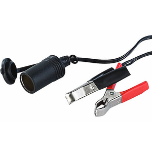TS Optics Strömkabel kontakt för bilens elsystem/krokodilklämmor 12V 8A