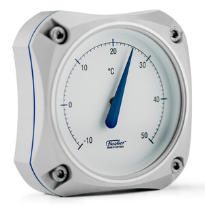 Fischer Väderstation Cockpit termometer Silver Edition
