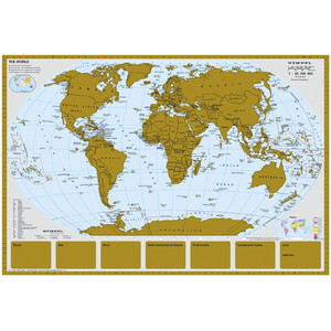 Stiefel Världskarta Scratchmap (95 x 66 cm)