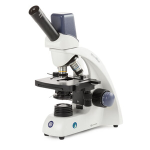 Euromex Mikroskop MB.1655-1, mono, DIN 160, achro, 40x-600x, 10x/18, Dl, digital, Akku, LED, 1W