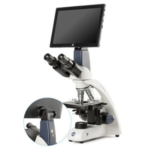 Euromex Mikroskop BioBlue, BB.4260-T, bino, Tablet SMP, 4/10/S40/S100x, mekaniskt bord, 1 W NeoLED