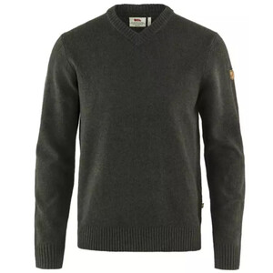 Fjällräven Övik V-neck Sweater M, 633 Dark Olive, storlek XXL
