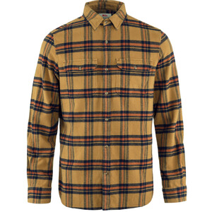 Fjällräven Övik Heavy Flannel Shirt M, 232-215 Bovetebrunt-Höstlöv, L