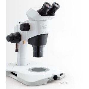 Evident Olympus Zoom-stereomikroskop SZX10, bino, 10:1, 6,3-63x, 81 mm, SZX2-ILLTQ LED