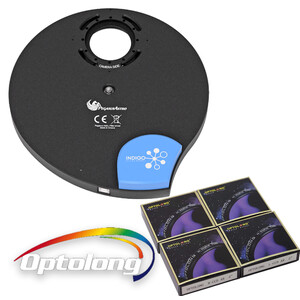 PegasusAstro Filterhjul Indigo + OPTOLONG LRGB-Filter 2"